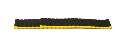 SYSTEM-S 22 mm silicone magnetic strap for Samsung Galaxy Watch 5 4 in yellow