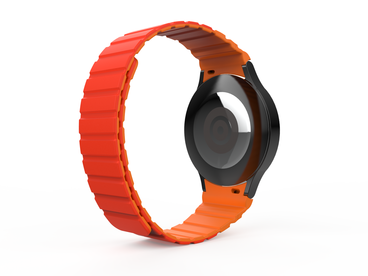 SYSTEM-S 20 mm silicone magnetic strap for Samsung Galaxy Watch 5 4 in red