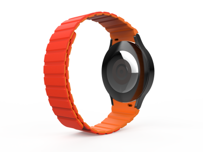 SYSTEM-S 20 mm silicone magnetic strap for Samsung Galaxy Watch 5 4 in red