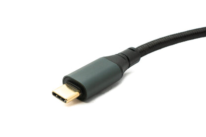 SYSTEM-S USB 3.2 Gen 2 8K 50 cm Cable Type C Male to Male Braided 20 Gbps 100 W Compatible for iPhone 15