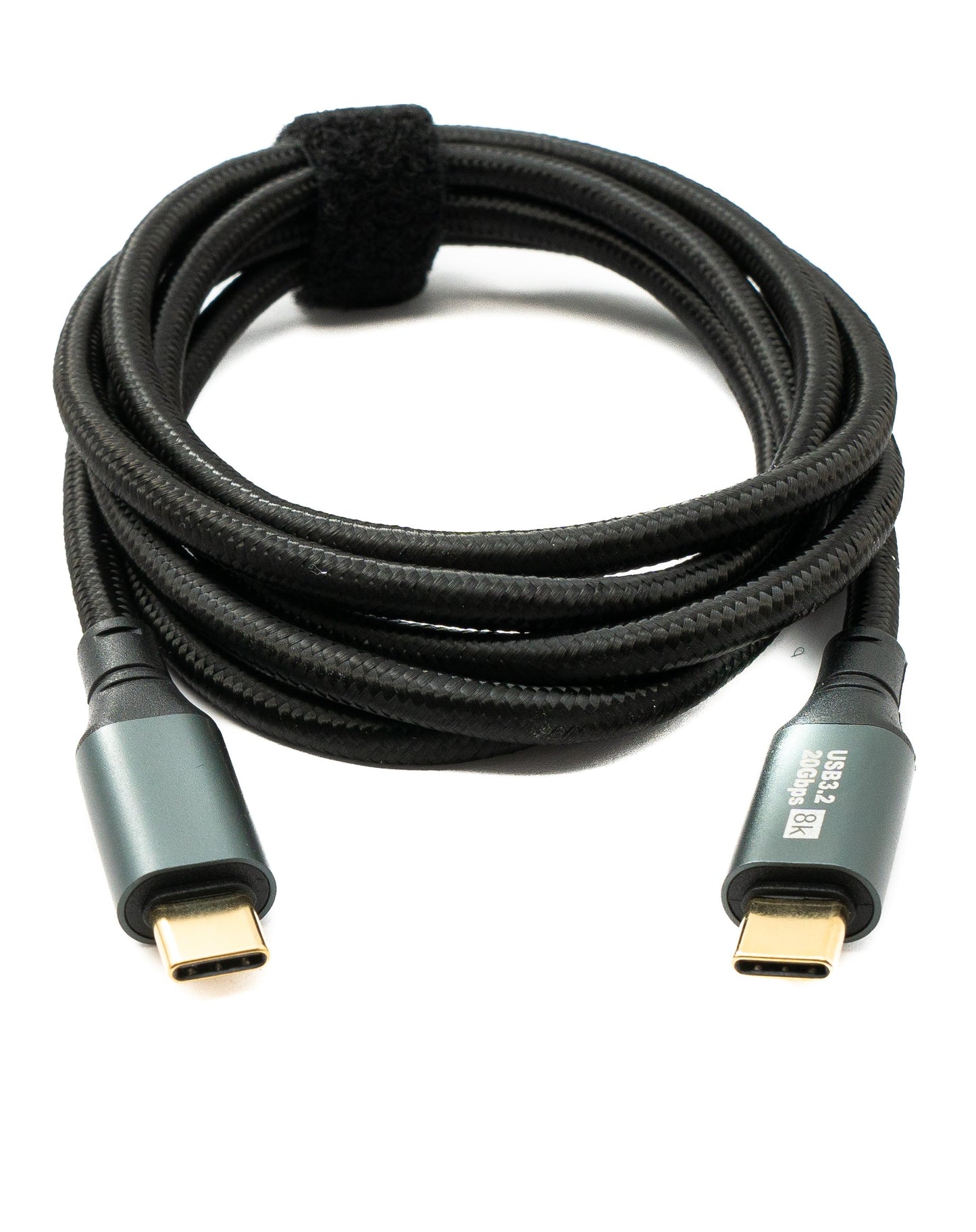SYSTEM-S USB 3.2 Gen 2 8K 150 cm Cable Type C Male to Male Braided 20 Gbps 100 W Compatible for iPhone 15