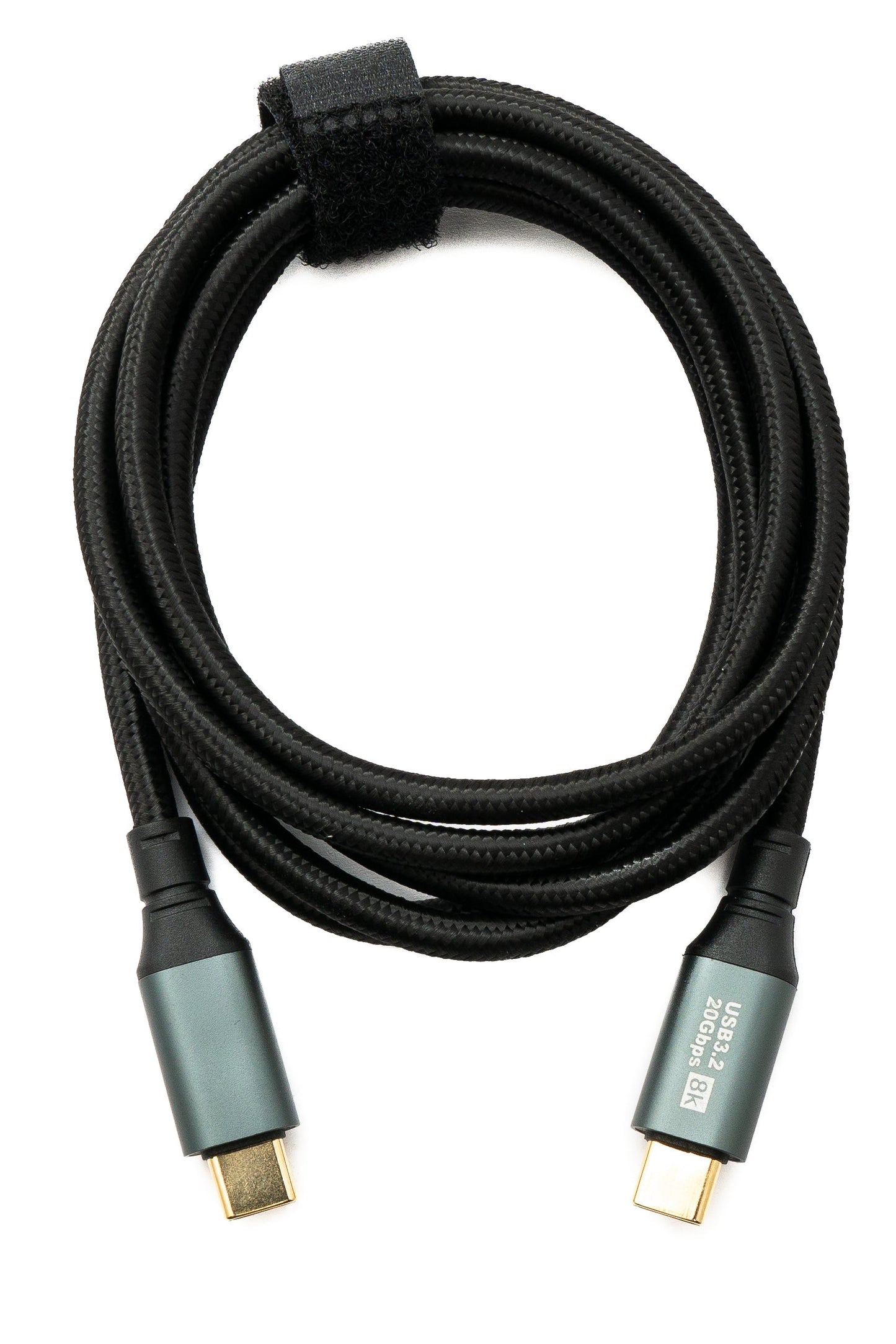 SYSTEM-S USB 3.2 Gen 2 8K 150 cm Cable Type C Male to Male Braided 20 Gbps 100 W Compatible for iPhone 15