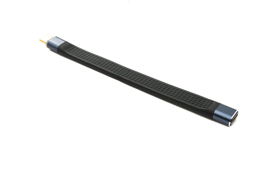 SYSTEM-S USB4 USB 10 cm Kabel Typ C Stecker zu Buchse flach 40 Gbit/s 240 W USB 4.0 Kabel Adapter