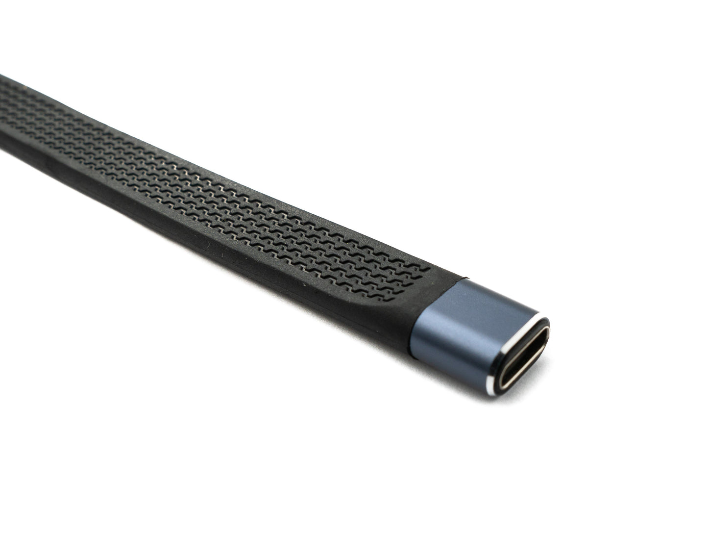 SYSTEM-S USB4 USB 10 cm Kabel Typ C Stecker zu Buchse flach 40 Gbit/s 240 W USB 4.0 Kabel Adapter