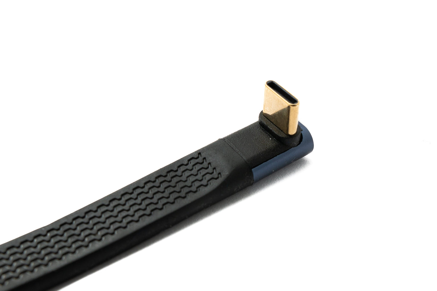 SYSTEM-S USB4 USB 10 cm cable type C male to male angled flat 40 Gbit/s 240 W USB 4.0 cable