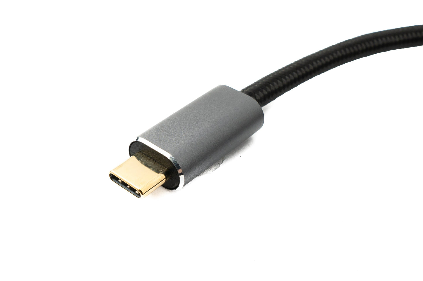 SYSTEM-S USB 3.2 Gen 2 150 cm Kabel Typ C Stecker zu Stecker geflochten 20 Gbit/s 100 W