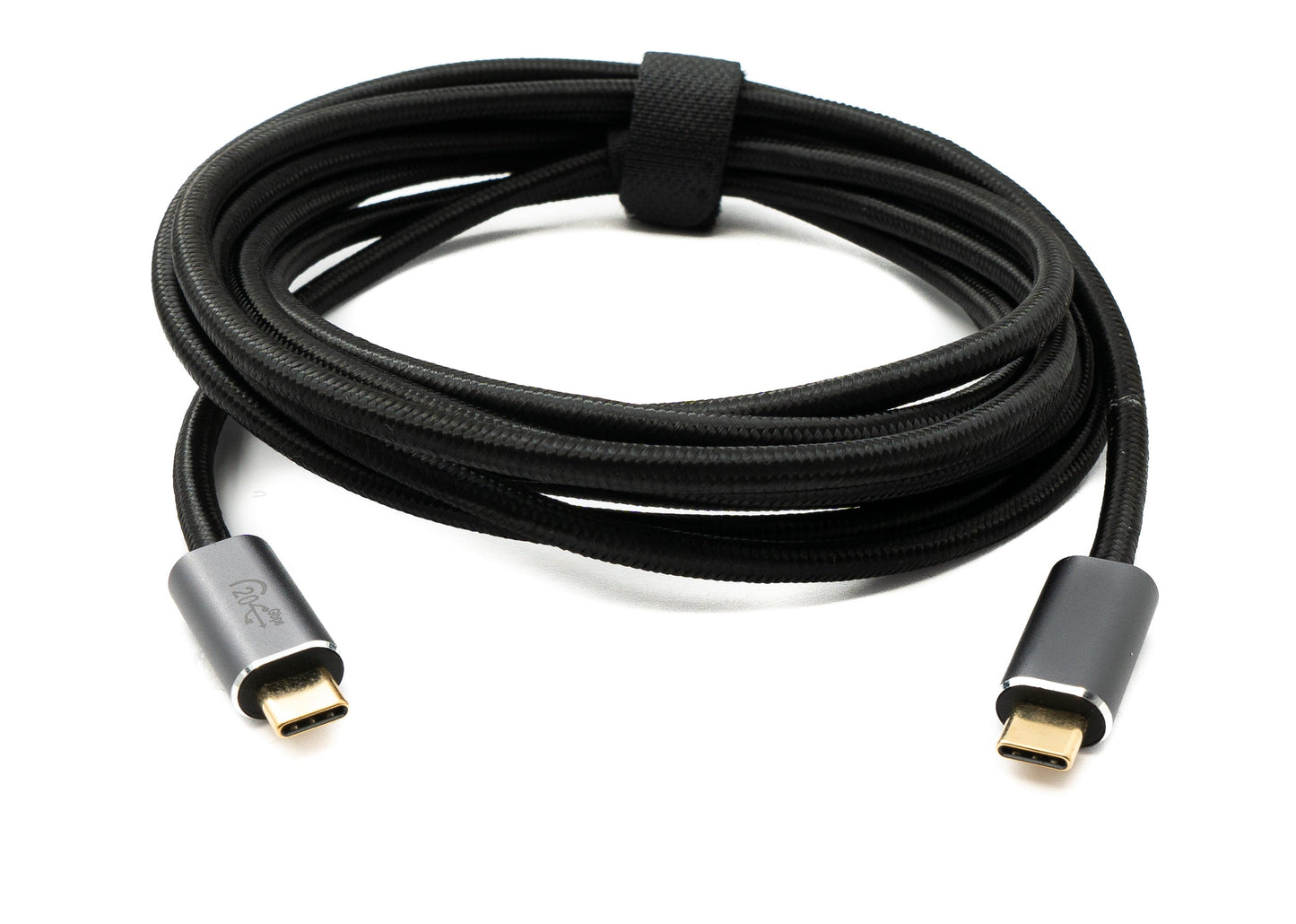 SYSTEM-S USB 3.2 Gen 2 3 m Kabel Typ C Stecker zu Stecker geflochten 20 Gbit/s 100 W
