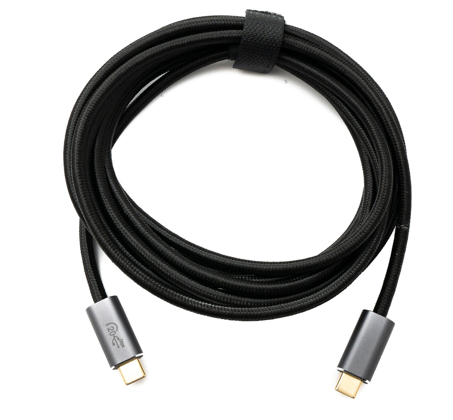SYSTEM-S USB 3.2 Gen 2 3 m Kabel Typ C Stecker zu Stecker geflochten 20 Gbit/s 100 W