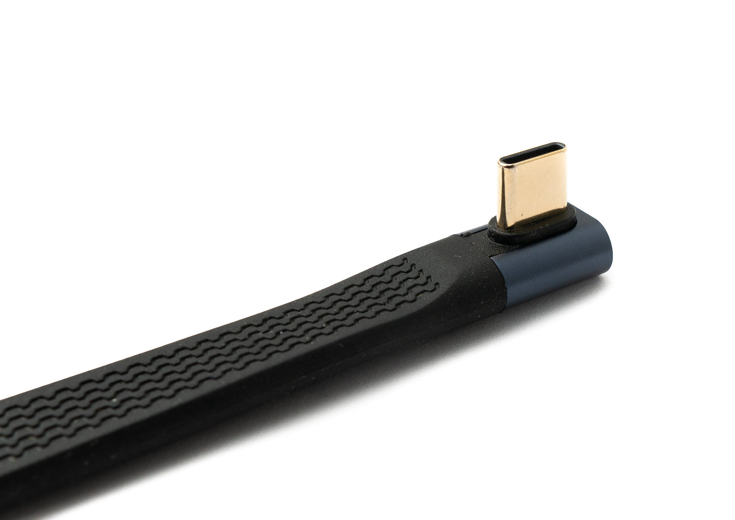 SYSTEM-S USB4 USB 10 cm Kabel Typ C Stecker zu Stecker Winkel flach 40 Gbit/s 240 W USB 4.0 Kabel