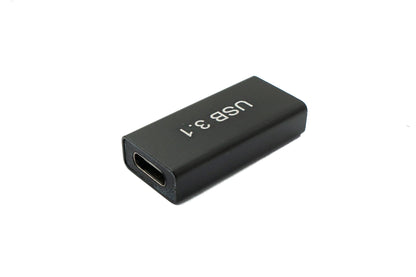 SYSTEM-S USB 3.1 Adapter Typ C Buchse zu 3.0 A Buchse 5 Gbit/s Kabel in Schwarz