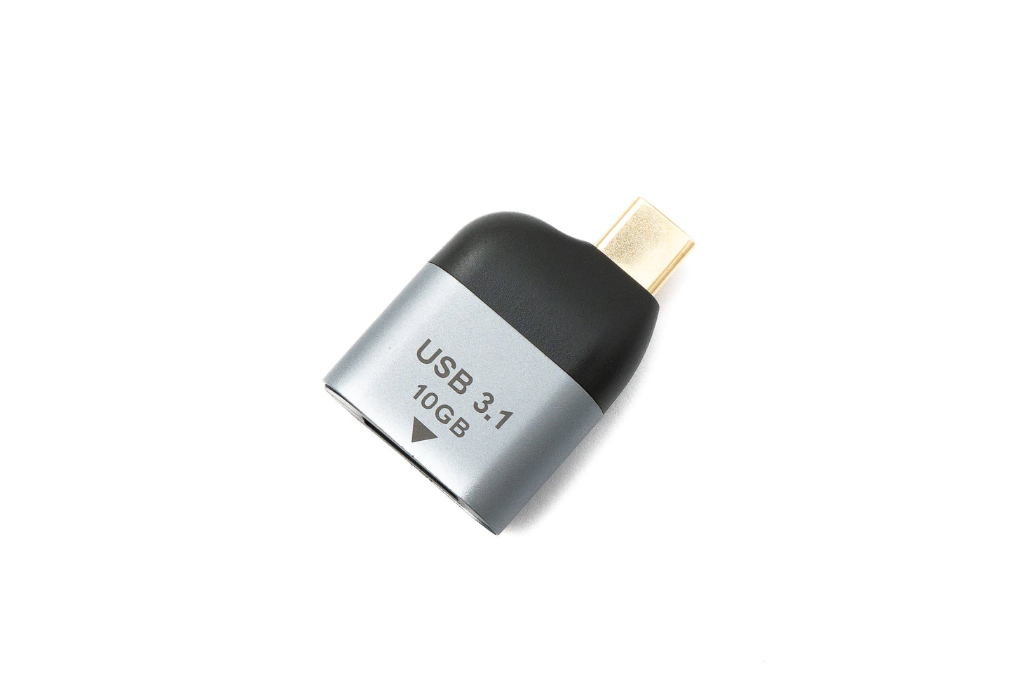 SYSTEM-S USB 3.1 Gen 2 Typ C Stecker zu A Buchse Kabel 10 Gbit/s 100W in Grau