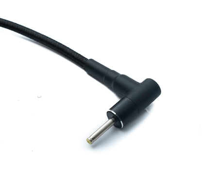 SYSTEM-S DC 20V Kabel 15 cm 2,5 x 0,7 Stecker zu USB 3.1 Typ C Buchse geflochten Winkel