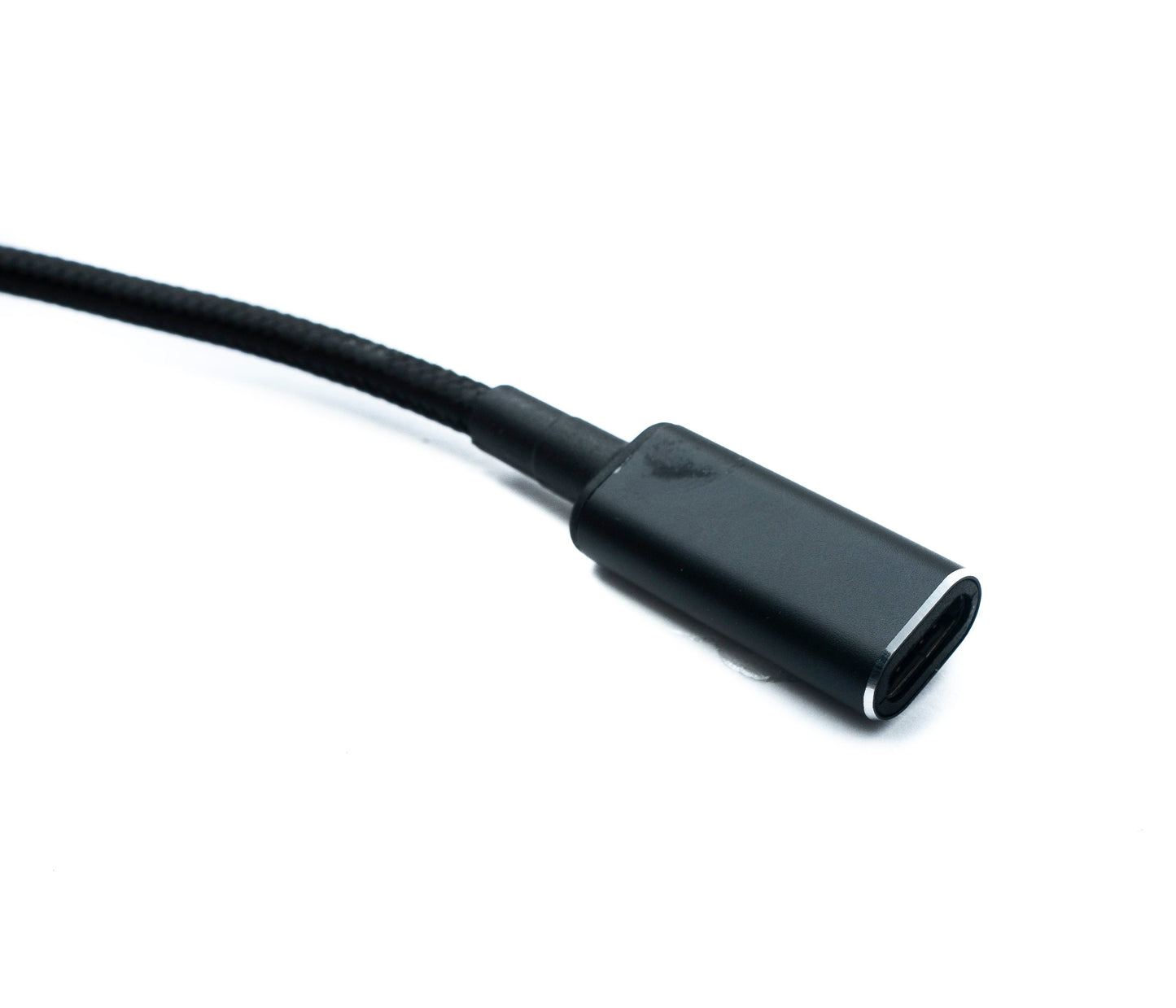 SYSTEM-S DC 20V Kabel 15 cm 4,5 x 3,0 Stecker zu USB 3.1 Typ C Buchse geflochten für HP
