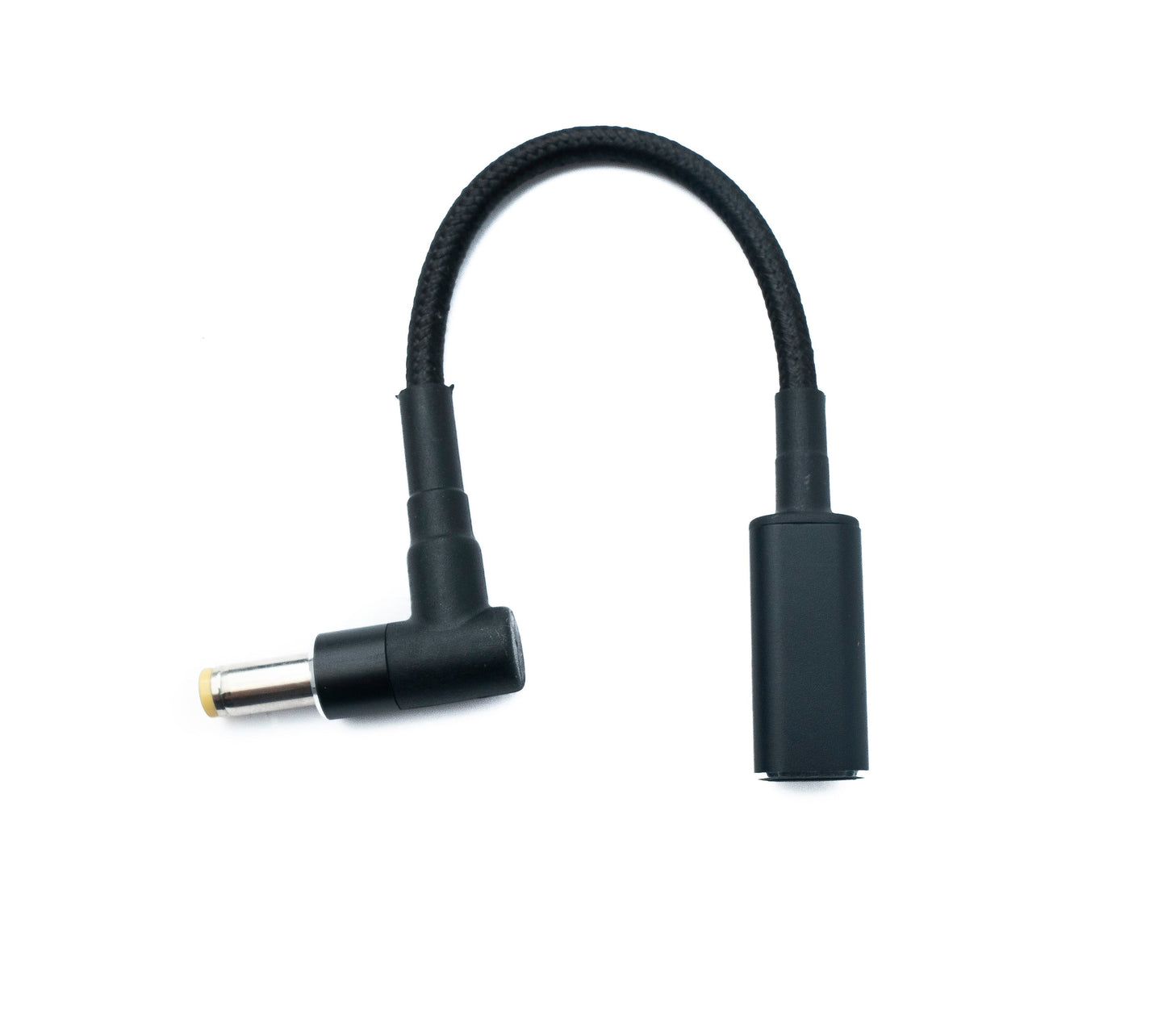 SYSTEM-S DC 20V Kabel 15 cm 5,5 x 1,7 Stecker zu USB 3.1 Typ C Buchse geflochten Winkel