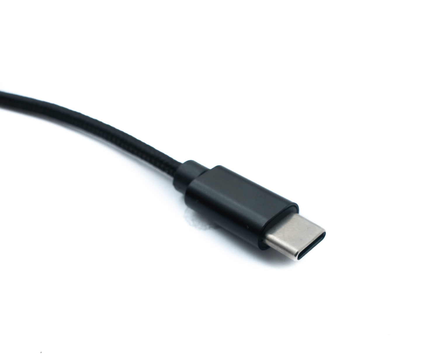 SYSTEM-S USB 3.1 Kabel 150 cm Ladekabel für Microsoft Surface geflochten in Schwarz