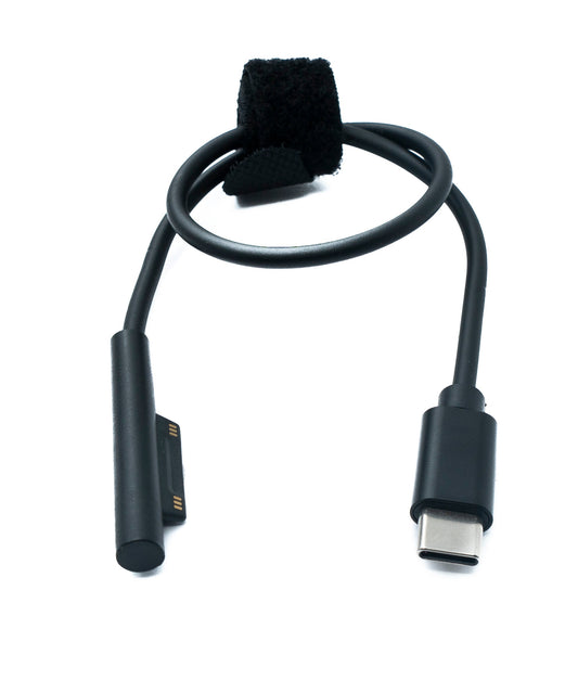 SYSTEM-S USB 3.1 cable 30 cm charging cable for Microsoft Surface in black