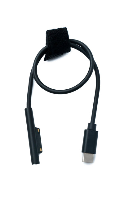 SYSTEM-S USB 3.1 cable 30 cm charging cable for Microsoft Surface in black