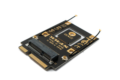 SYSTEM-S NGFF Adapter M.2 Key A zu Mini PCI E PCI Express Kabel für WLAN Bluetooth Karte