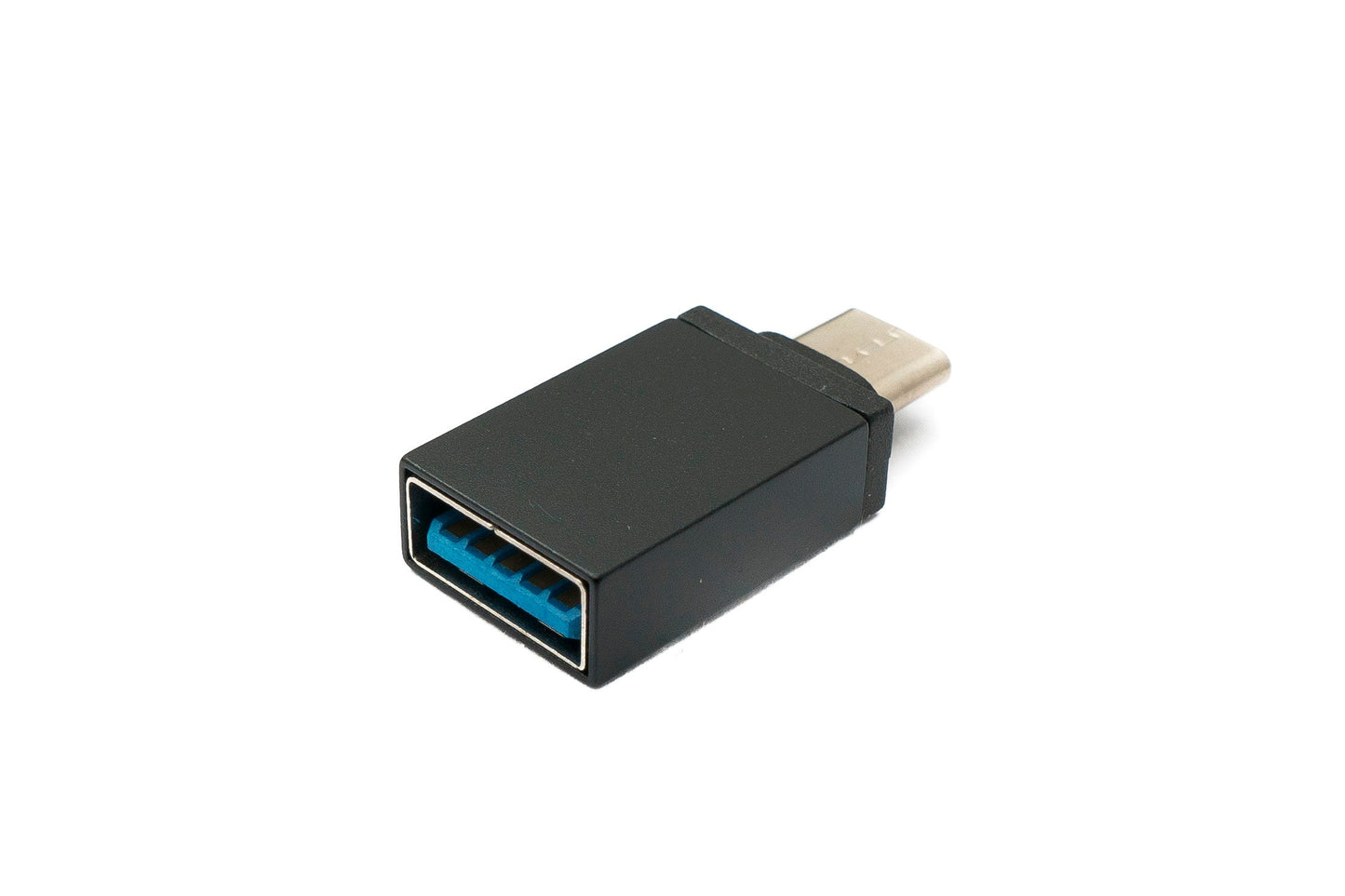 SYSTEM-S USB 3.1 Adapter Typ C Stecker zu 3.0 A Buchse 5 Gbit/s in Schwarz