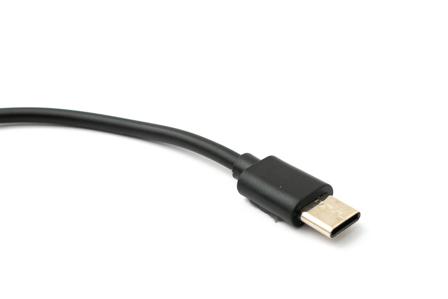 SYSTEM-S USB 3.1 Kabel 30 cm Typ C Stecker zu 2.0 Micro B Stecker Adapter kurz in Schwarz