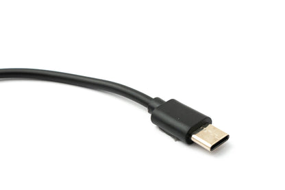 SYSTEM-S USB 3.1 Kabel 30 cm Typ C Stecker zu 2.0 Micro B Stecker Adapter kurz in Schwarz