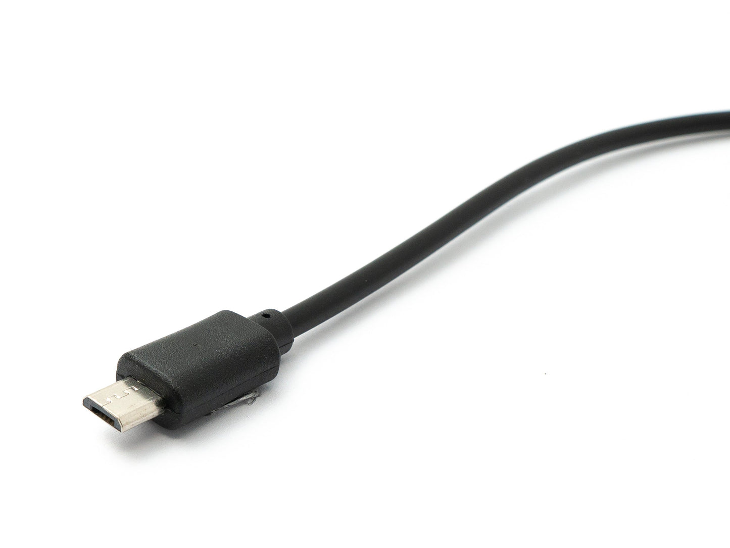 SYSTEM-S USB 3.1 Kabel 30 cm Typ C Stecker zu 2.0 Micro B Stecker Adapter kurz in Schwarz