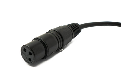 SYSTEM-S LAN cable 30 cm RJ45 socket to XLR 3 pin socket screw in black