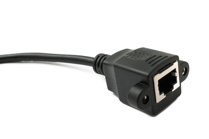 SYSTEM-S LAN cable 30 cm RJ45 socket to XLR 3 pin socket screw in black
