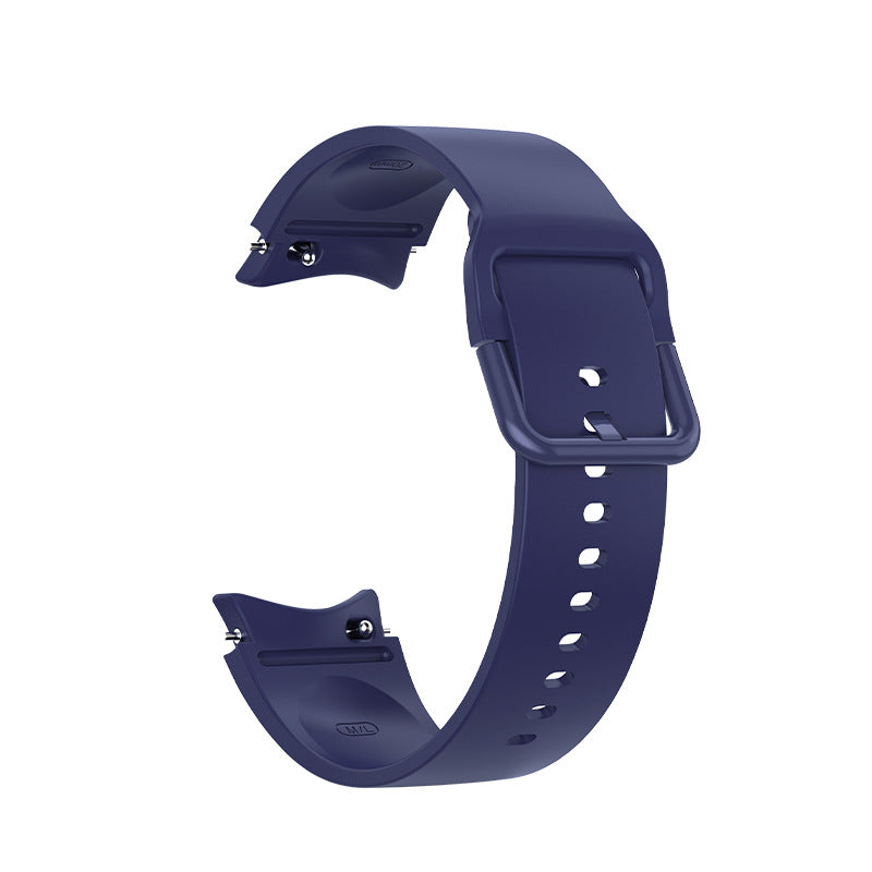 SYSTEM-S Armband 20 mm aus Silikon für Samsung Galaxy Watch 5 4 Smartwatch in Blau
