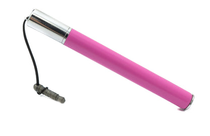 SYSTEM-S Touchpen Stylus aus Aluminium in Pink für Tablet Smartphone Laptop Surface