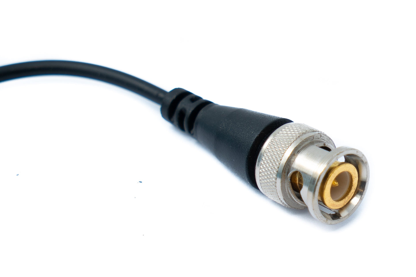 SYSTEM-S 2x UTP cable 10 cm screw lock to BNC connector for HD cameras adapter in black