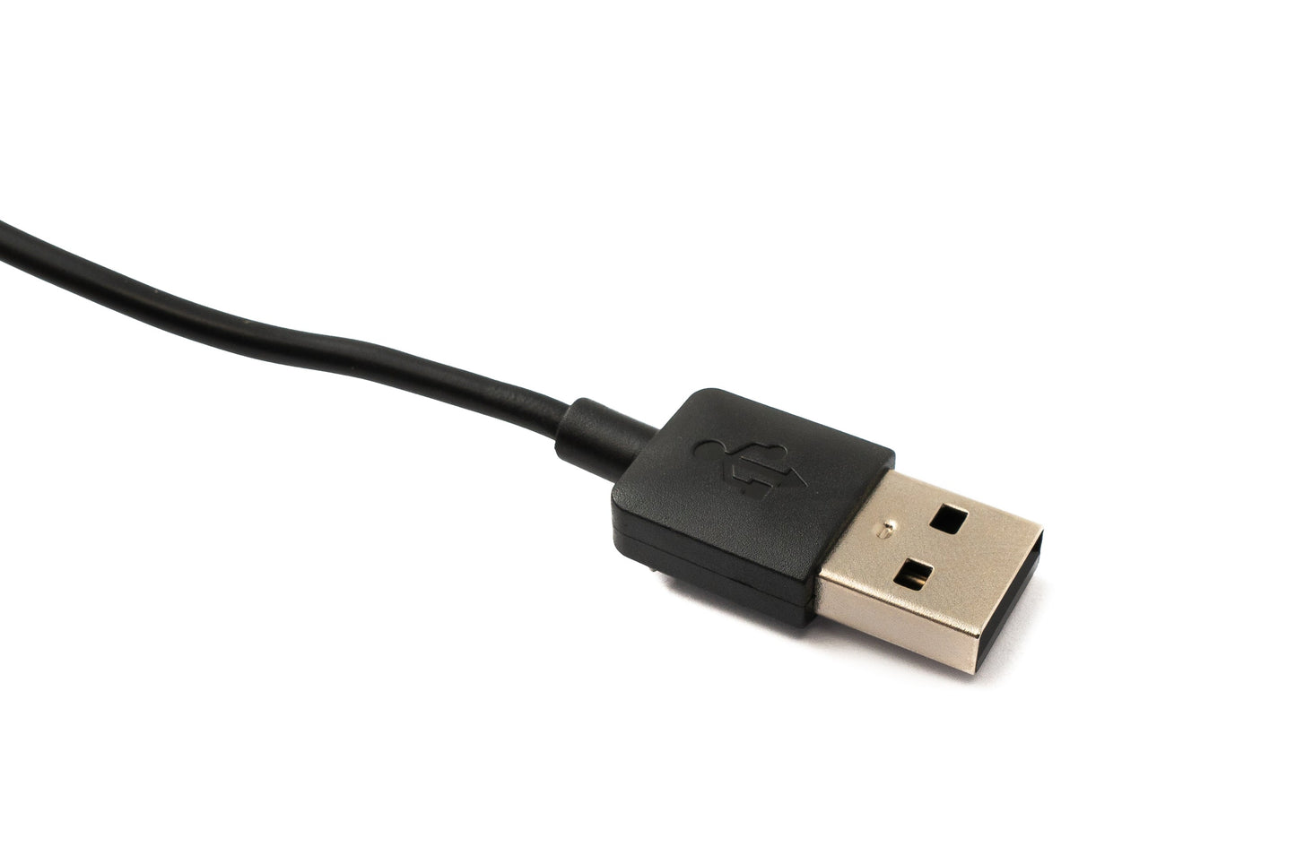 SYSTEM-S USB 2.0 cable 100 cm charging cable for Amazfit Falcon A2029 A2028 angle in black