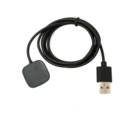 SYSTEM-S USB 2.0 cable 95 cm charging cable for Fitbit Versa 3 4 Sense 1 2 Smartwach Black 