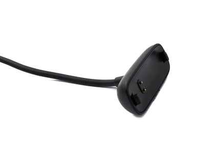 SYSTEM-S USB 2.0 Kabel 30 cm Ladekabel für Fitbit Inspire 2 Smartwach in Schwarz