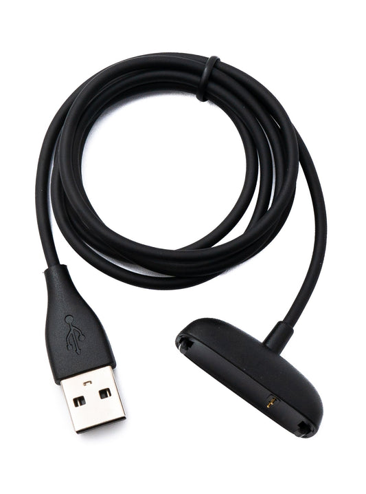 SYSTEM-S USB 2.0 cable 94 cm charging cable for Fitbit Inspire 2 Smartwach in black 
