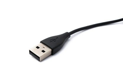 SYSTEM-S USB 2.0 Kabel 94 cm Ladekabel für Fitbit Inspire 2 Smartwach in Schwarz