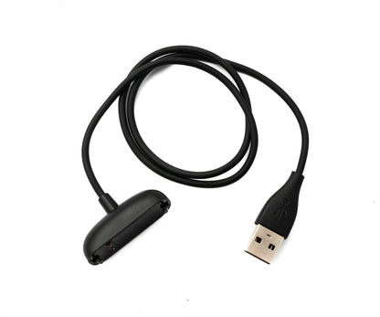 SYSTEM-S USB 2.0 cable 50 cm charging cable for Fitbit Inspire 3 Smartwach in black 