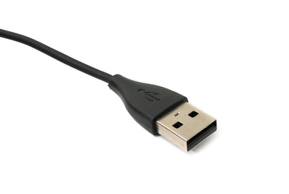 SYSTEM-S USB 2.0 Kabel 120 cm Ladestation für Fitbit Versa 2 Smartwatch in Schwarz