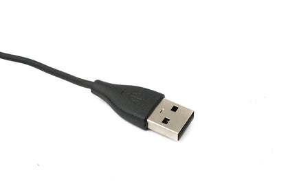 SYSTEM-S USB 2.0 Kabel 120 cm Ladestation für Fitbit Versa 1 Smartwatch in Schwarz
