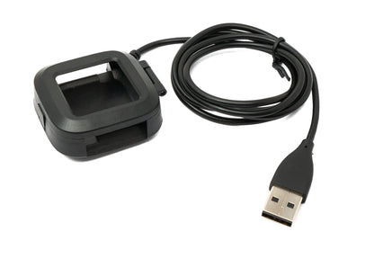 SYSTEM-S USB 2.0 Cable 93 cm Charging Station for Fitbit Versa 2 Smartwatch in Black 