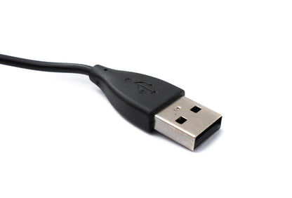 SYSTEM-S USB 2.0 Kabel 50 cm Ladekabel für Fitbit Alta HR Smartwach in Schwarz