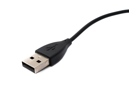 SYSTEM-S USB 2.0 Kabel 25 cm Ladekabel für Fitbit Alta HR Smartwach in Schwarz