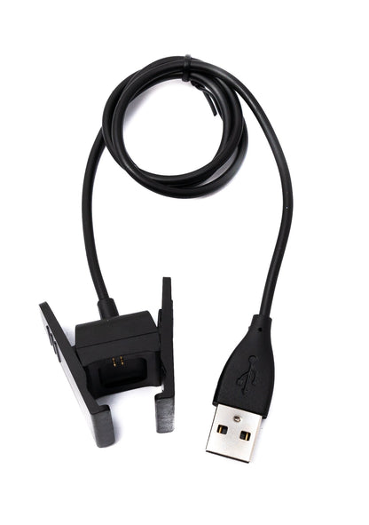 SYSTEM-S USB 2.0 Kabel 54 cm Ladekabel für Fitbit Charge 2 Smartwach in Schwarz