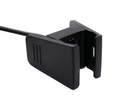SYSTEM-S USB 2.0 Kabel 54 cm Ladekabel für Fitbit Charge 2 Smartwach in Schwarz