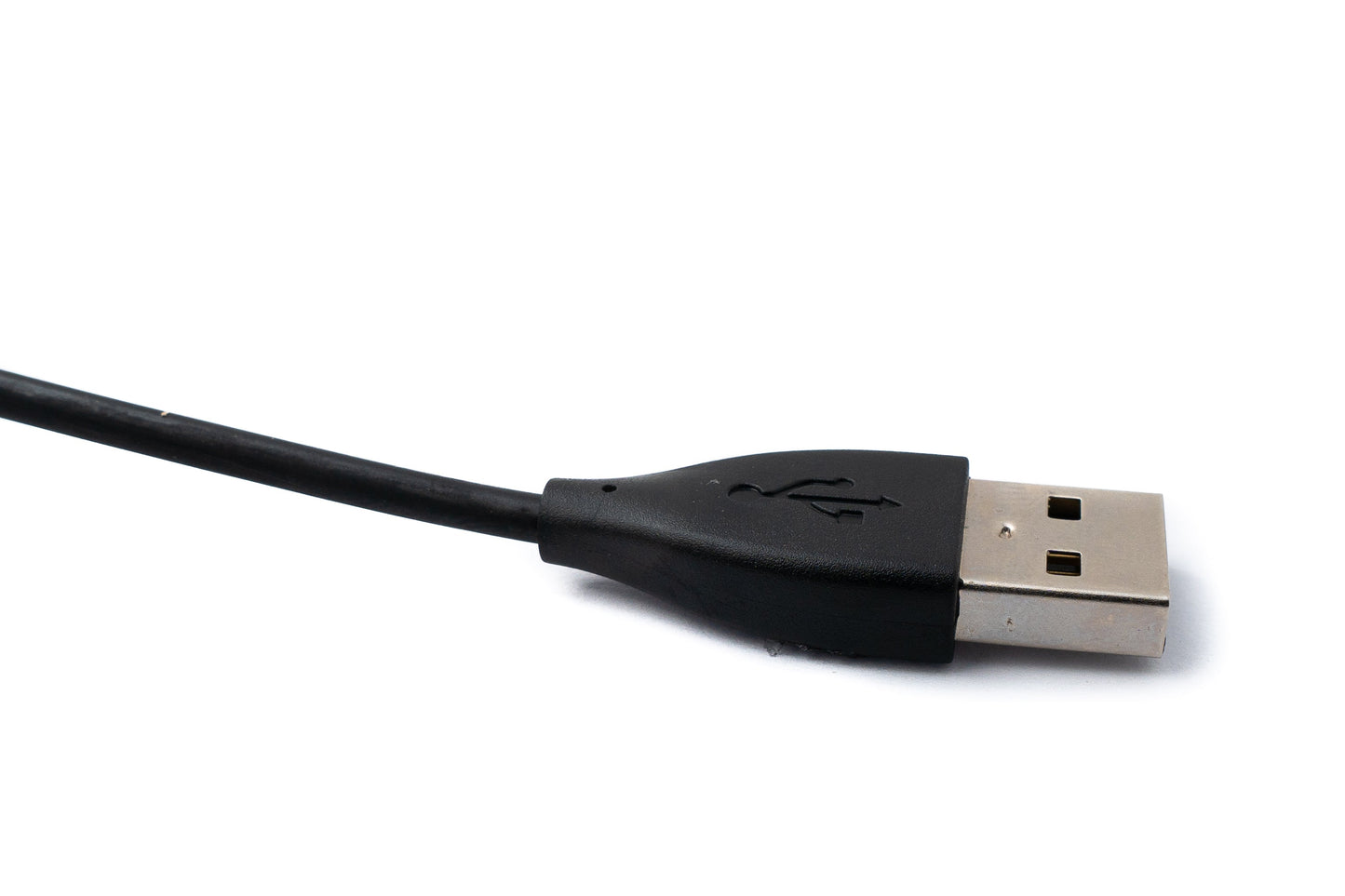 SYSTEM-S USB 2.0 Kabel 24 cm Ladekabel für Fitbit Charge HR Smartwach in Schwarz