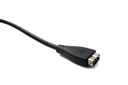 SYSTEM-S USB 2.0 Kabel 24 cm Ladekabel für Fitbit Charge HR Smartwach in Schwarz