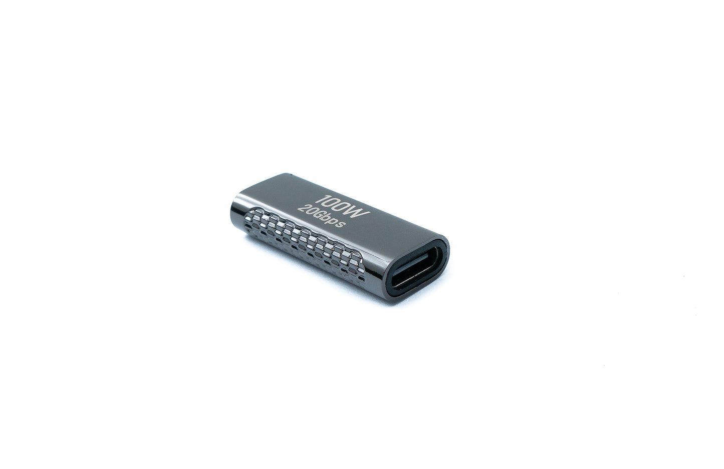 SYSTEM-S USB 3.2 Gen 2 Adapter Typ C Buchse zu Buchse 100W in Grau