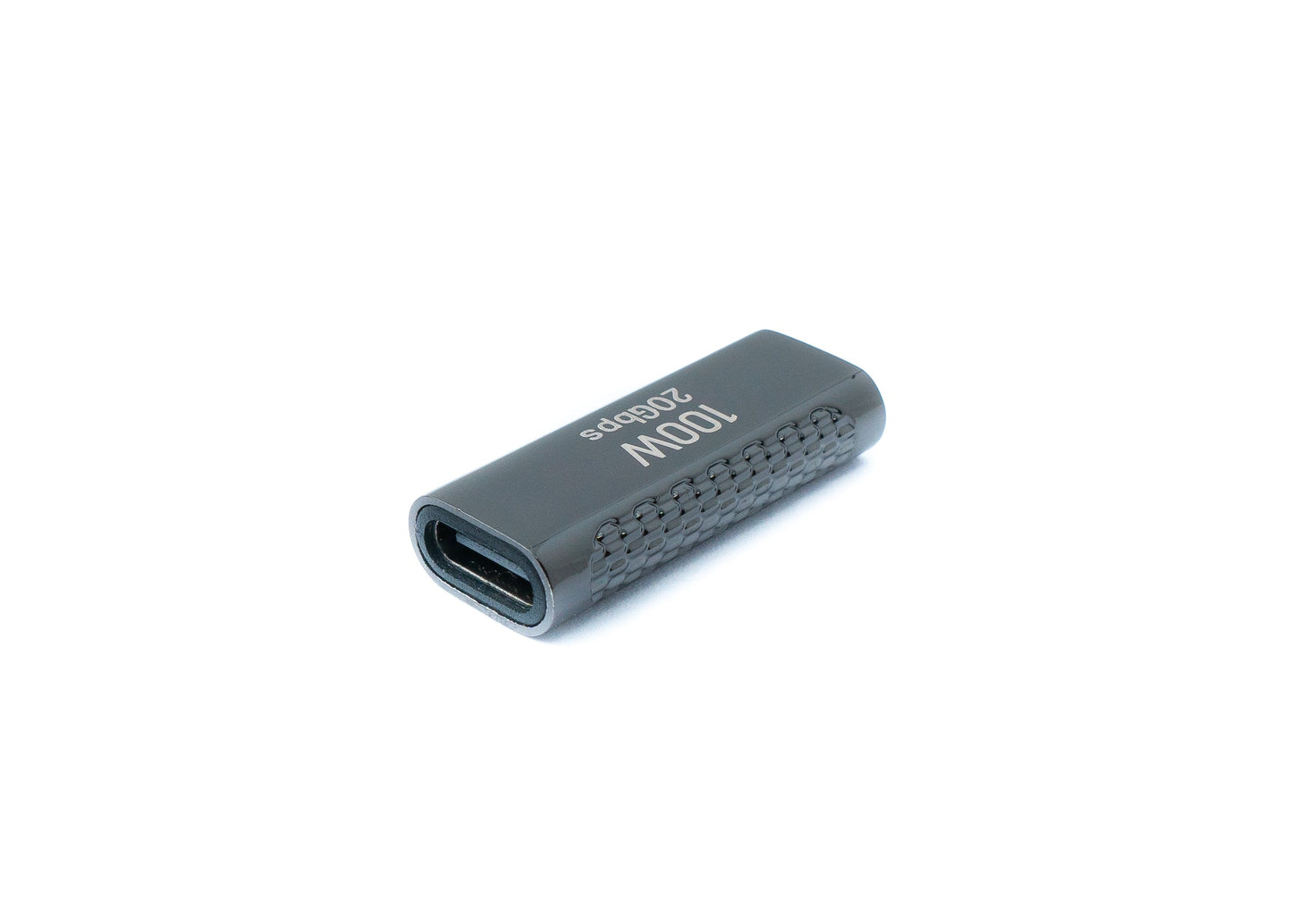 SYSTEM-S USB 3.2 Gen 2 Adapter Typ C Buchse zu Buchse 100W in Grau