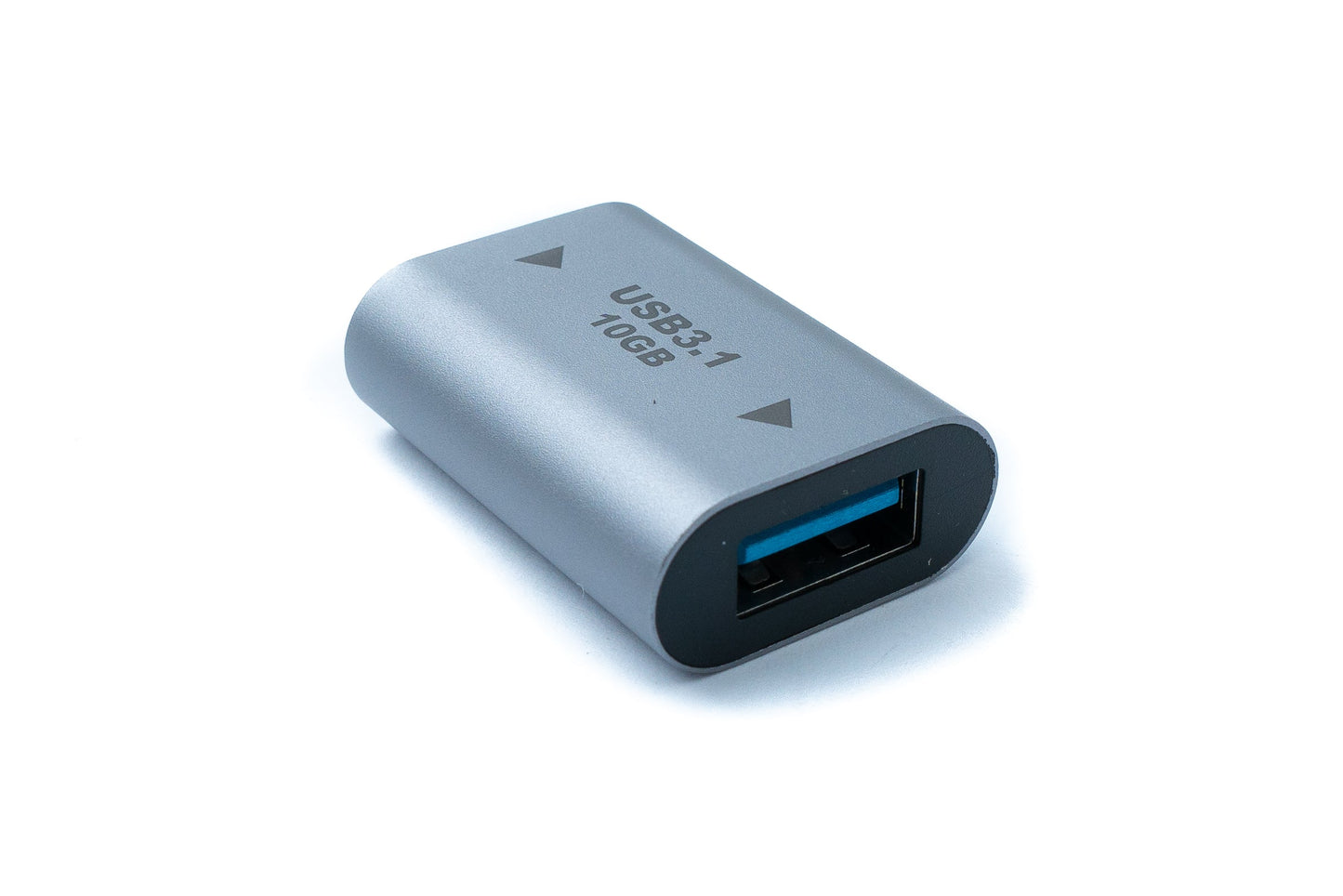 SYSTEM-S USB 3.1 Gen 2 Adapter Typ C Buchse zu Typ A Buchse Kabel in Grau