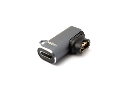 SYSTEM-S USB 2.0 Adapter Micro B female to male for Garmin Smartwatch angle right